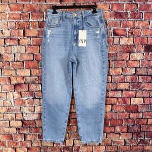 ZARA MID-RISE Z1975 STRAIGHT LEG JEANS